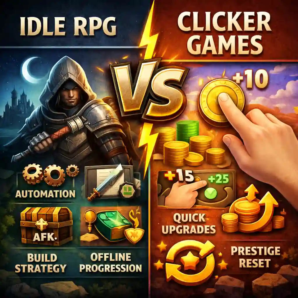 Idle vs Clicker Games: Full Comparison Guide