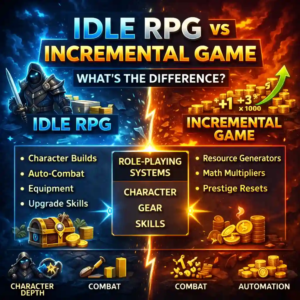 Idle RPG vs Incremental Game: What’s the Difference?