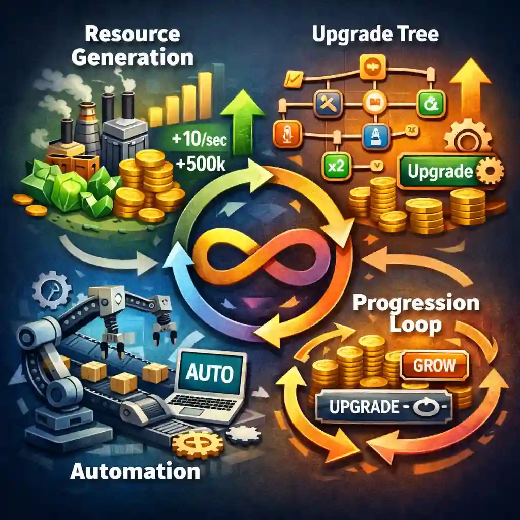 Core Mechanics in Incremental Games