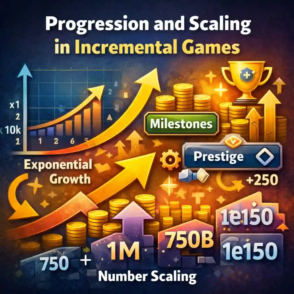 Progression and Scaling in Incremental Games